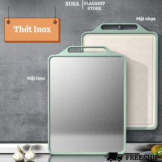Thớt Inox XUKA 2 Mặt Chống Ẩm Mốc Không Han Gỉ An Toàn Vệ Sinh