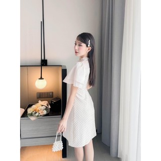 ĐẦM THIẾT KẾ PHỐI TAY VOAN KIỂU