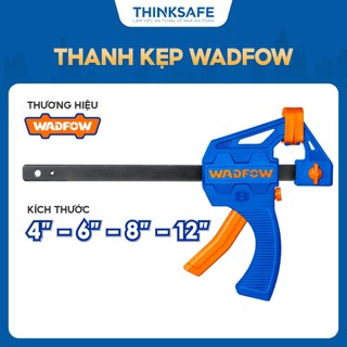 Kẹp gỗ Wadfow kích thước 4inch đến 12 inch thanh kẹp nhanh mạ đen, thân nhựa cứng, Kẹp cố định gỗ vật liệu - Thinksafe