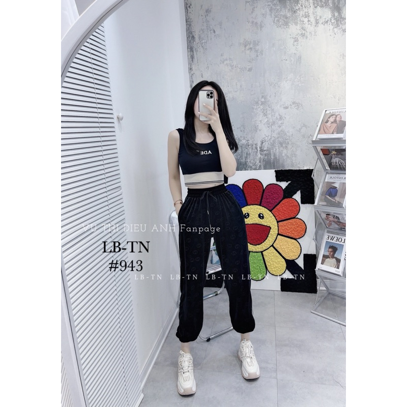 QUẦN BOM NHUNG CHỮ GG CẠP CHUN HÀNG QCL1 MS18208