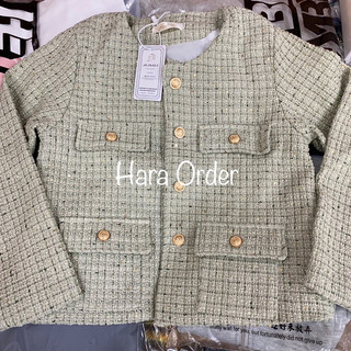 khoác dạ tweed hai lớp đứng form