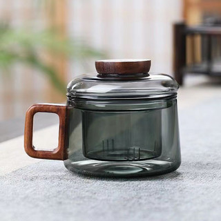 Cốc lọc trà thủy tinh, cốc pha trà thủy tinh có nắp giữ nhiệt, thủy tinh cao cấp borosilicate