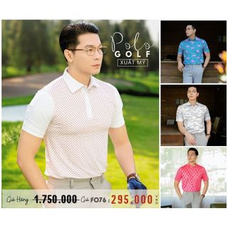 Áo thun có cổ, áo polo chất vải golf, áo thể thao cao cấp, chất liệu mịn mát, co giãn tốt