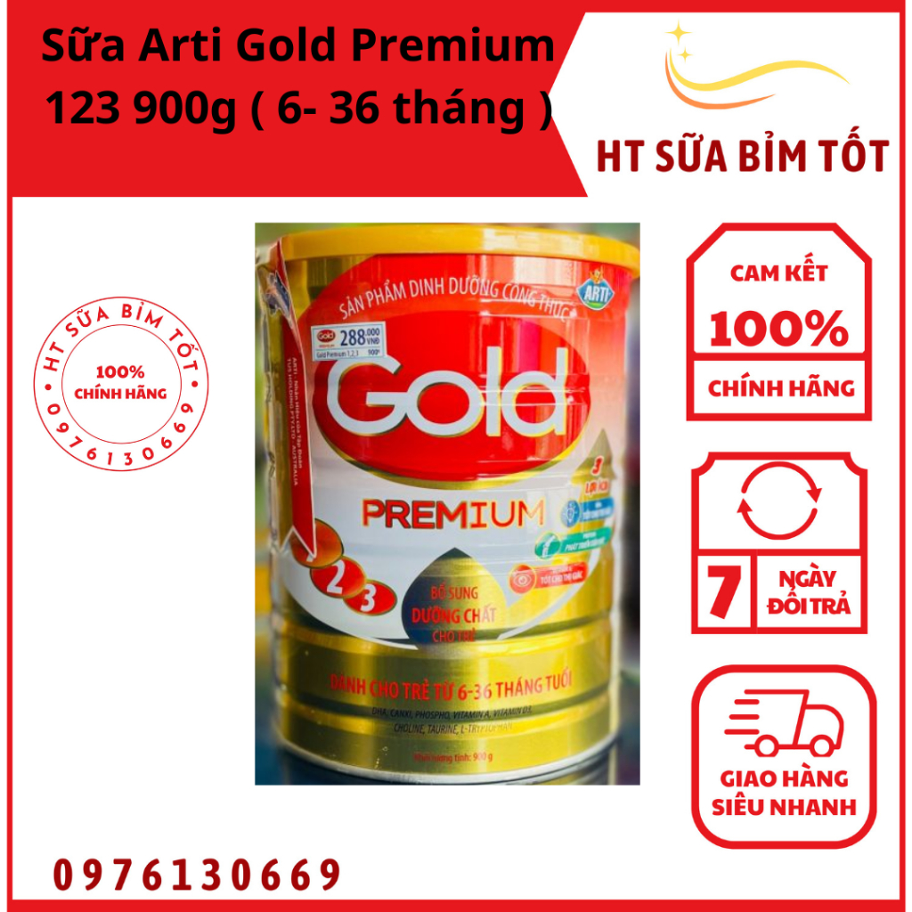 Sữa Arti Gold Premium 123   giá công ty 288K