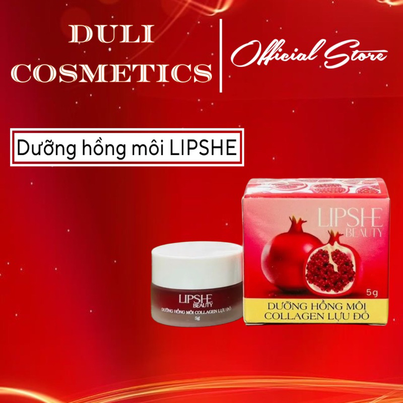 SON Dưỡng Hồng Môi Collagen Lựu Đỏ LIPSHE Beauty Cấy Hồng Tự Nhiên