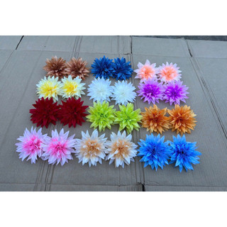 Đầu bông cúc râu to 12cm - đầu bông trang trí hộp quà-hoa lụa trang trí