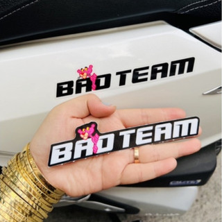 Tem sticker chữ báo team dán trang trí xe