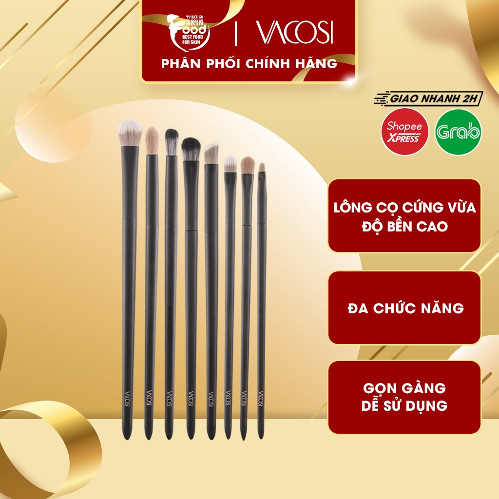 Cọ Phủ Tán Phấn Mắt, Che Khuyết Điểm Vùng Mắt Vacosi Shader Brush