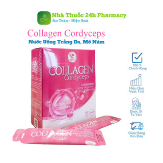 Colagen Cordycep nước uống trắng da, giảm nám của Viện Hàn Lâm