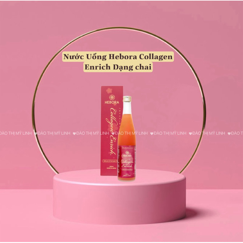 Nước Uống Đẹp Da Hebora Collagen Enrich Damask Rose Water Nhật Bản