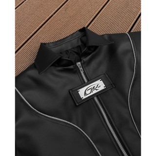 Áo khoác da CROP JACKET RACE LINE ( BLACK VERSION) / DKILLUMINATE