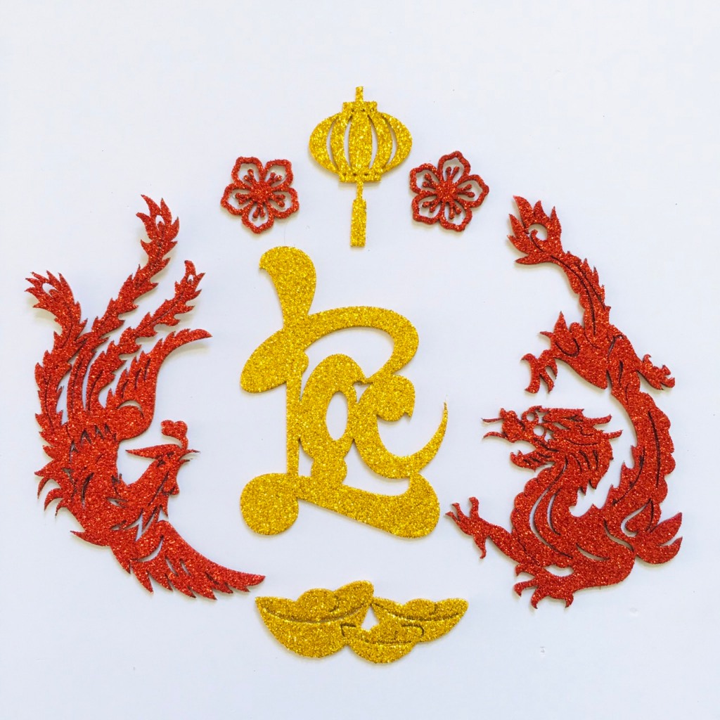 Chữ thư pháp dán 10cm