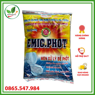 Emic phot. Men vi sinh xử lý bể phốt, xử lý hầm cầu tránh hút hầm, xử lý mùi hôi. Gói 200g