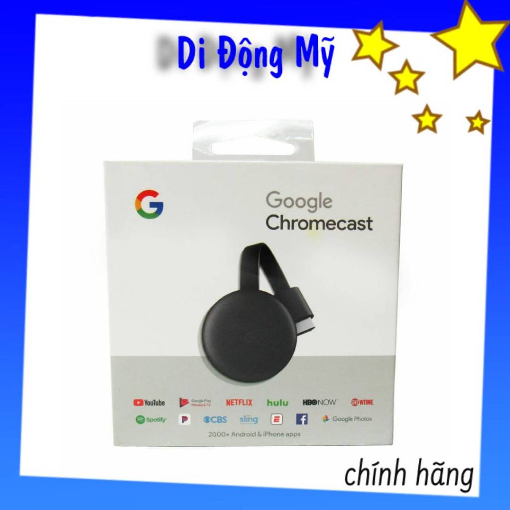 Google Chromecast 3rd - Thiết bị trình chiếu TV, máy chiếu Google Chromecast 3 Gen / Google Chromeca