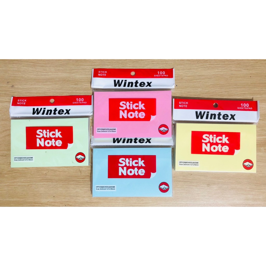 Combo 5 tập Giấy viết ghi chú Wintex màu
