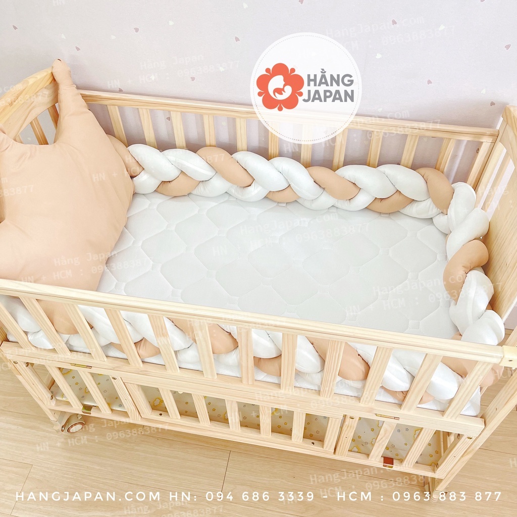 Đệm bông ép, xơ dừa dành cho cũi MONMON cho bé