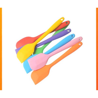 Phới Dẹt Silicon Đúc Cao Cấp 21cm - 28cm, Phới Dẹt Trộn Bột Làm Bánh, Làm Kẹo Nougat