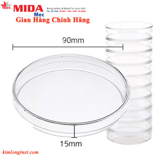 Đĩa petri nhựa 90mm 9015, số lượng: 200.000 cái, mã: pd0009, thương hiệu: mida, dùng trong phòng thí nghiệm