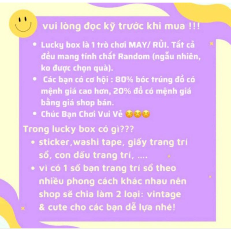 lucky box 10ka (ảnh thật)