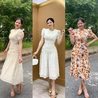 ĐẦM HOA NHÍ SANG CHẢNH NHÚN EO CHE KHUYẾT ĐIỂM- SHOP LINH TRANG