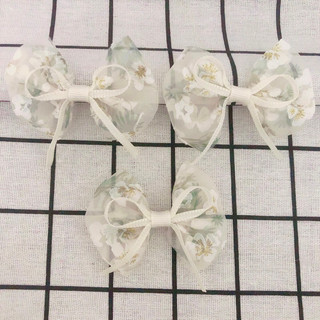Nơ lưới hoa xinh xắn trang trí kẹp tóc, cột tóc...