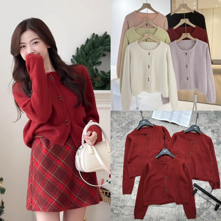 [HÀNG LOẠI 1] Áo len cardigan lông thỏ cúc hoa đôi