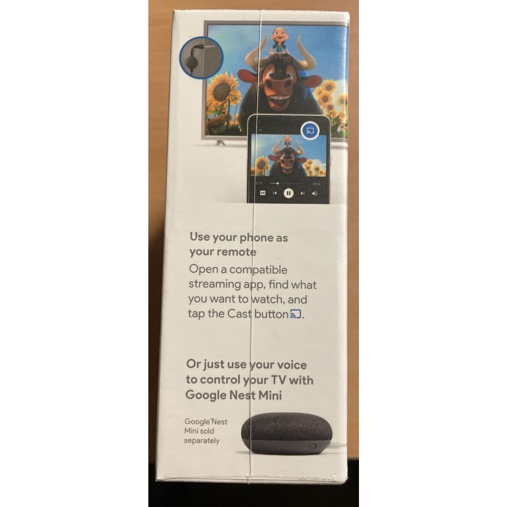 🔥   Thiết bị trình chiếu TiVi, Máy chiếu thế hệ thứ 3 Google Chromecast 3rd Generation Media Streamer 1080p