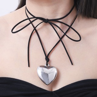 Vòng cổ chocker hình trái tim phong cách y2k vc037
