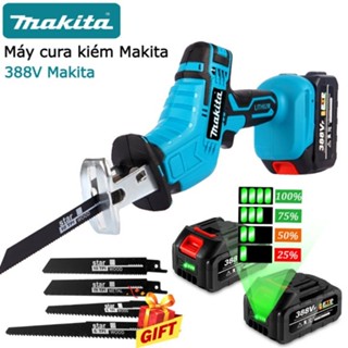 bảo hành 5 năm - Máy cưa kiếm dùng pin Makita 388v, 100% Dây Đồng, Tặng 4 Lưỡi Cưa ..