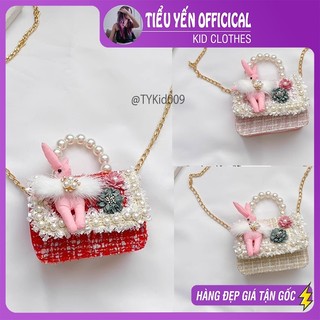 Túi xách cho bé, Túi dạ thỏ quai ngọc 3 màu cho bé gái T009 | Tiểu Yến KID