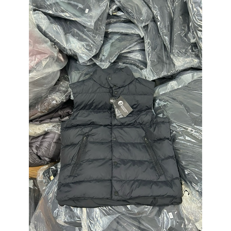 Áo gile phao xuất Hàn đơn giản nam