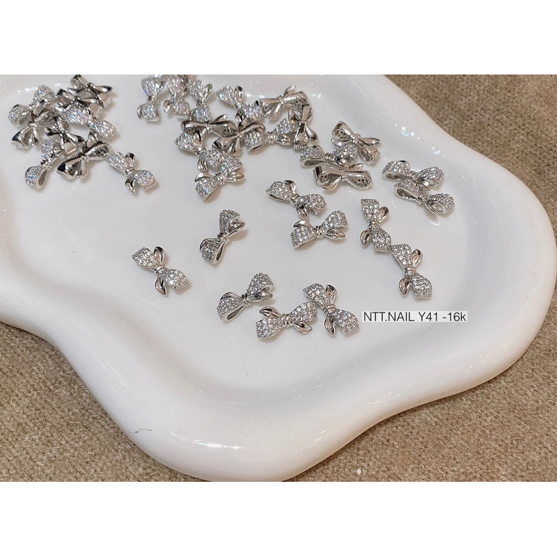 Charm nơ xinh cao cấp trang trí nail_Phụ kiện nail NTT