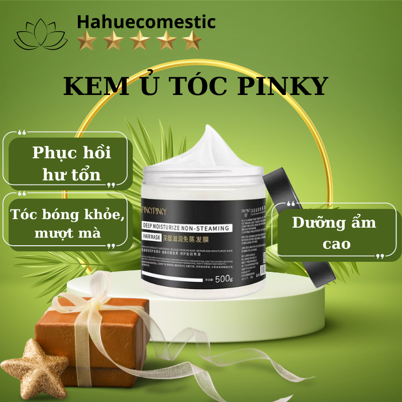 Kem Ủ Tóc PINKY , Phục Hồi Tóc Hư Tổn Óng Ả Siêu Mượt Giảm Gãy Rụng