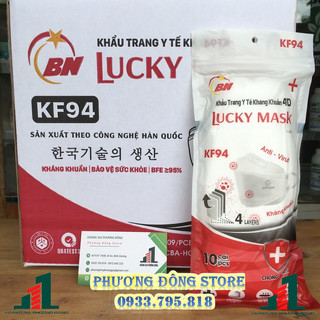 COMBO 5 bịch khẩu trang KF94 bịch 10 cái