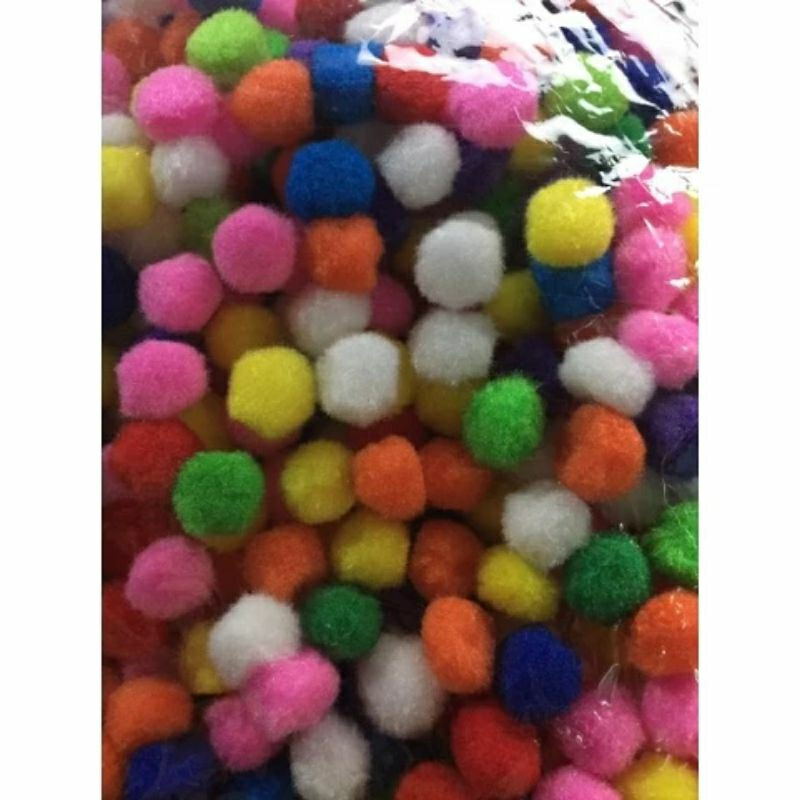 1 túi hạt hạt pompom trang trí