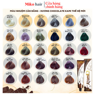 Thuốc nhuộm tóc KAMI hàng chính hãng GIÁ SỈ, thuốc nhuộm tự cân bằng màu, không kèm trợ nhuộm
