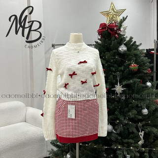Sale no restock - chân váy đỏ caro thẳng