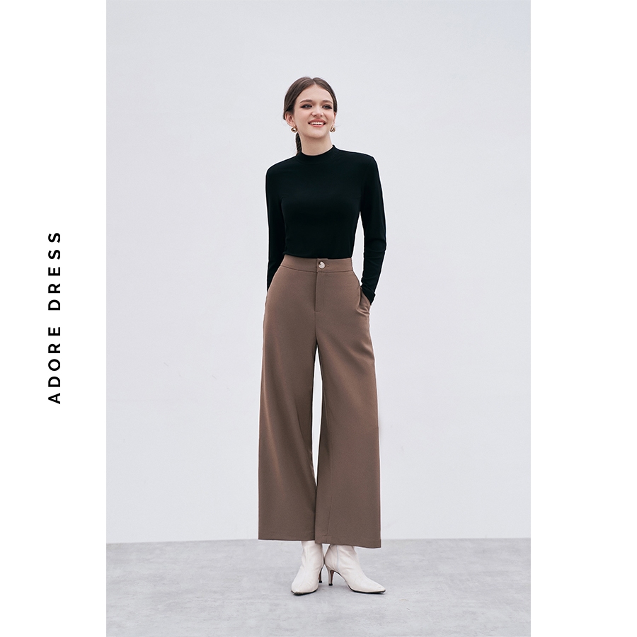 Quần Culottes tuytsy nâu rêu 312TR20251 ADORE DRESS