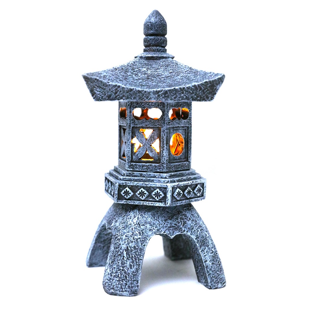 Đèn đá trang trí phong cách Nhật Bản - Chất liệu composite - Jassi Decor