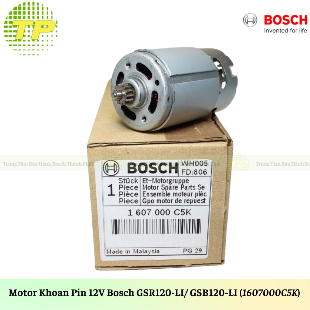 Motor Máy Khoan Pin 12V Bosch GSR120-LI/ GSB120-LI Chính Hãng 1607000C5K