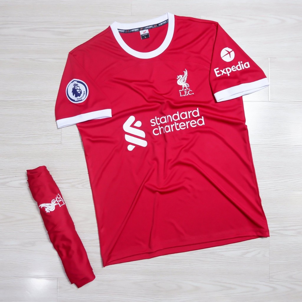 Bộ Quần Áo Bóng Đá Liv Trắng 2023 Đủ Mẫu Logo Thêu - Thun Lạnh Cao Cấp, Không Nhăn, Không Xù Lông A2