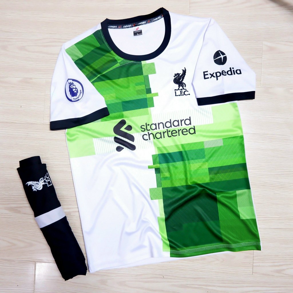 Bộ Quần Áo Bóng Đá Liv Trắng 2023 Đủ Mẫu Logo Thêu - Thun Lạnh Cao Cấp, Không Nhăn, Không Xù Lông A2