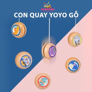 TRÒ CHƠI CON QUAY YOYO BẰNG GỖ HÌNH NGỘ NGHĨNH ĐÁNG YÊU CHO BÉ - YOOKIDDO
