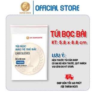 Túi bọc bài kích thước 5.8 x 8.8cm (Loại này chỉ bọc vừa bài do Shop bán)