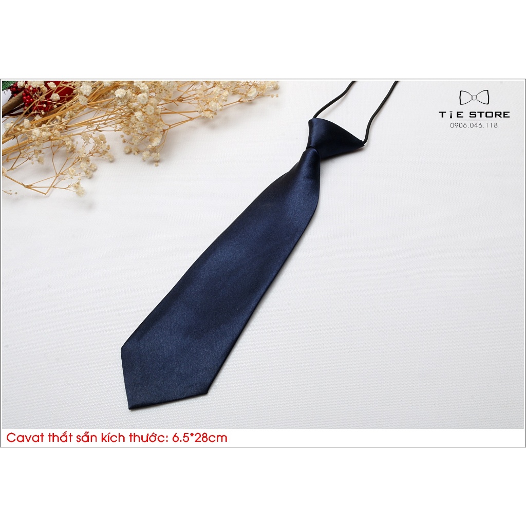 ĐỦ MÀU Cà vạt nam nữ bản nhỏ 6*26cm - cavat vạt thắt sẵn