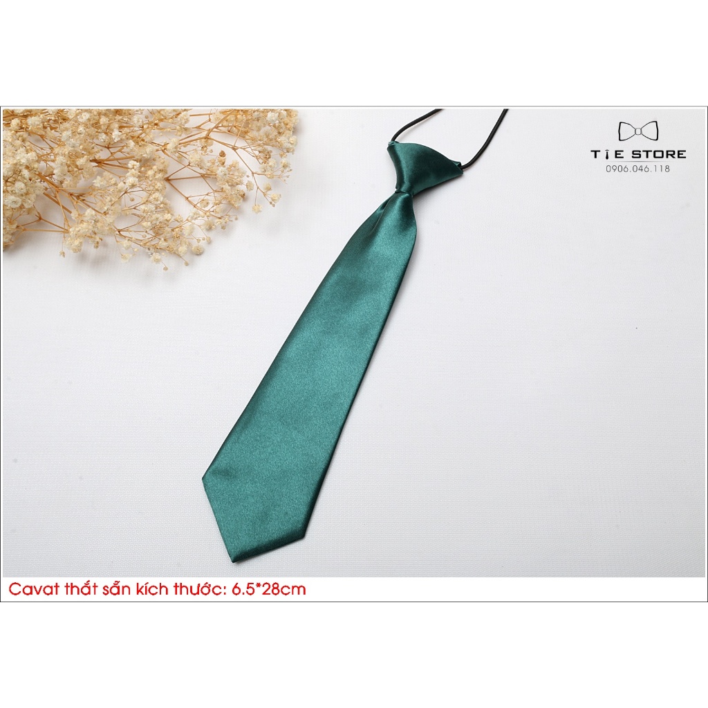ĐỦ MÀU Cà vạt nam nữ bản nhỏ 6*26cm - cavat vạt thắt sẵn
