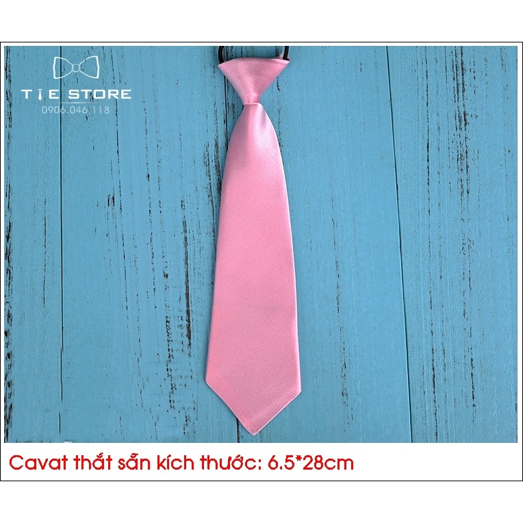 ĐỦ MÀU Cà vạt nam nữ bản nhỏ 6*26cm - cavat vạt thắt sẵn