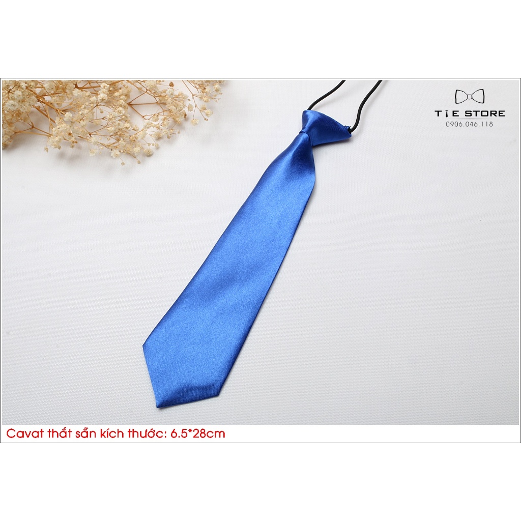 ĐỦ MÀU Cà vạt nam nữ bản nhỏ 6*26cm - cavat vạt thắt sẵn