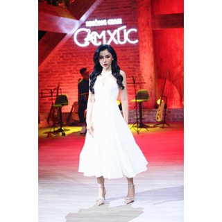  Đầm 2 dây chéo dáng xòe AT MODA DE LITA