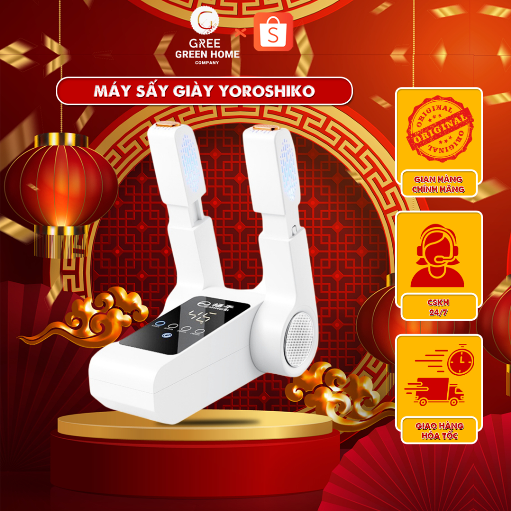 Máy Sấy Giày YOROSHIKO - Máy Sấy PHỤ KIỆN THÔNG MINH Cao Cấp Khử Trùng, Khử Mùi Giày Tất, Găng Tay Bằng Tia Cực Tím 2022